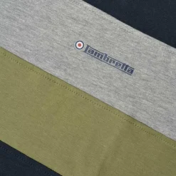 Lambretta Pannelled Tee Hombre Camiseta SS9036-MARINO