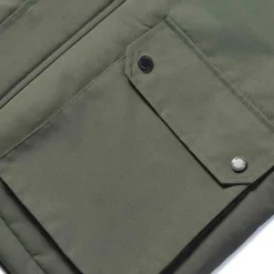 Lambretta Parka con cuello de piel Hombre Chaquetón SS5024-KHAKI