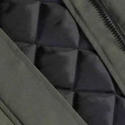 Lambretta Parka con cuello de piel Hombre Chaquetón SS5024-KHAKI