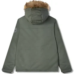 Lambretta Parka con cuello de piel Hombre Chaquetón SS5024-KHAKI