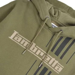 Lambretta Racing Stripe Hombre Sudadera con capucha SS5027-KHAKI
