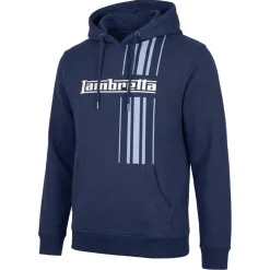 Lambretta Racing Stripe Hombre Sudadera con capucha SS5027-AZUL MARINO