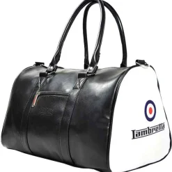 Lambretta Retro Sports Bag Bolso 23x40x25 T20064S-NEGRO/BLANCO