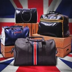 Lambretta Retro Sports Bag Bolso 23x40x25 T20064S-NEGRO/BLANCO