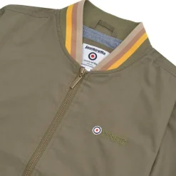 Lambretta Triple Tipped Hombre Chaqueta SS1626 Caqui Dorado