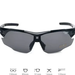 LEANDRO LIDO Challenger One Gafas de sol deportivas negro