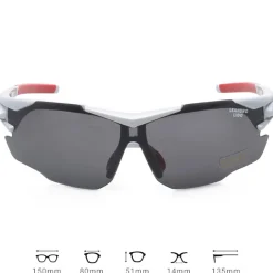 LEANDRO LIDO Challenger One Gafas de sol deportivas blanco/negro