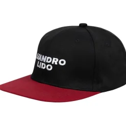 LEANDRO LIDO "No. 3" Snapback Gorra negro/rojo