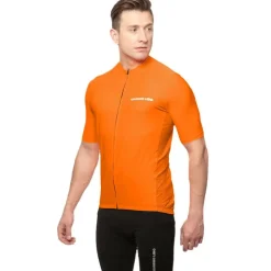 LEANDRO LIDO "Portofino" Hombre Maillot de ciclismo de manga corta naranja