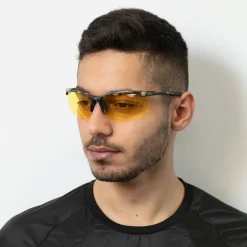 LEANDRO LIDO Power Gafas de sol deportivas camuflaje/amarillo