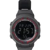 LEANDRO LIDO "Vernazza" Unisex Reloj deportivo negro/rojo
