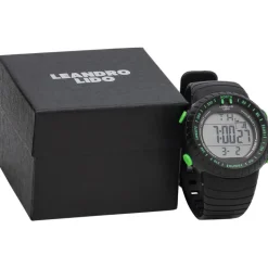 LEANDRO LIDO "Vescia" Unisex Reloj deportivo negro/verde