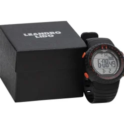 LEANDRO LIDO "Vescia" Unisex Reloj deportivo negro/naranja