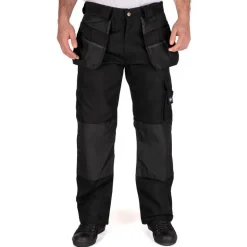 Lee Cooper Funda Pocket Workwear Hombre Pantalón de trabajo negro LCPNT216-BLK