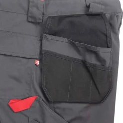 Lee Cooper Funda Pocket Workwear Hombre Pantalón de trabajo gris-negro LCPNT216-GRY-BLK