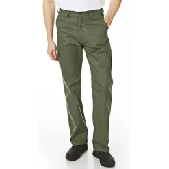 Lee Cooper Hombre Pantalón de trabajo cargo color caqui LCPNT205-KHA