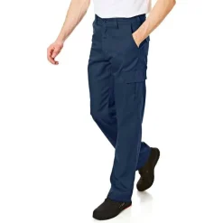 Lee Cooper Hombre Pantalón de trabajo cargo azul marino LCPNT205-NAVY