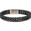 Lobstein & Söhne "Arthur" Hombre Brazalete negro/plata