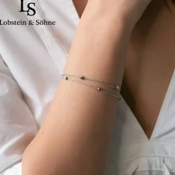 Lobstein & Söhne "Ida" Mujer Pulsera plata