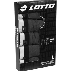 Lotto Retro Hombre Calzoncillos bóxer Pack de 5 antracita MBXY10001REW-ANTRA