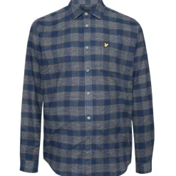 Lyle y Scott Check Hombre Camisa de manga larga LW1707V-Z271
