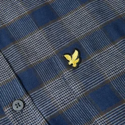 Lyle y Scott Check Hombre Camisa de manga larga LW1707V-Z271