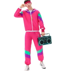 MAASKANTJE "Robby" Retro años 90 Chándal Disfraz rosa