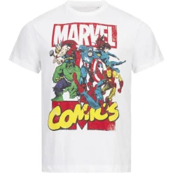 Maravilla Comics Call Out Hombre Camiseta FBMTS364WHT