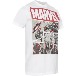 MARAVILLA Heroes Comics Hombre Camiseta FBMTS301WHT