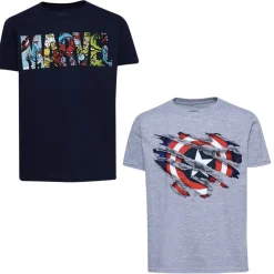 MARVEL Captain America Niño Camiseta Pack de 2 FCBPK129MUL