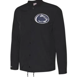 Mitchell & Ness Penn State University Hombre Chaqueta coach BFJKAJ18027-PENBLCK