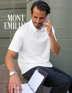 MONT EMILIAN "Caen" Hombre Polo básico azul marino