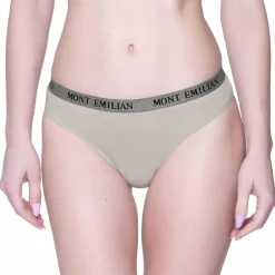 MONT EMILIAN "Colmar" Mujer Pack de 8 tangas gris claro