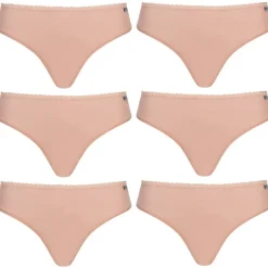 MONT EMILIAN "Nimes" Mujer tanga Pack de 6 rosa