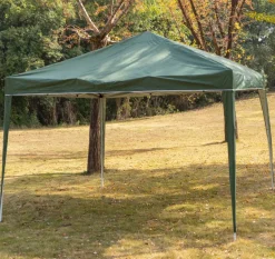 MUWO Cenador exterior "Pavilio" 3x3 m protección UV 50+ verde