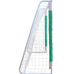 MUWO Portería de fútbol grande de acero 3 x 2 m verde/blanco