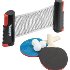 MUWO Set de 2 palas de tenis de mesa con red y 3 pelotas