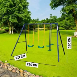MUWO "Tabalú" Estructura con 2 columpios y balancín