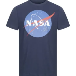 NASA Circle Logo Hombre Camiseta TMMTS007NVY
