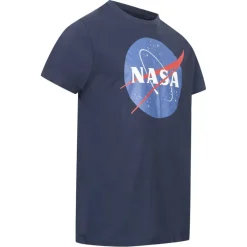 NASA Circle Logo Hombre Camiseta TMMTS007NVY