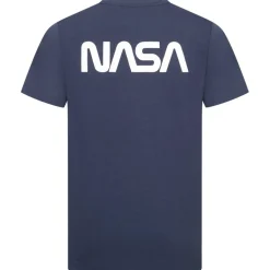 NASA Circle Logo Hombre Camiseta TMMTS007NVY