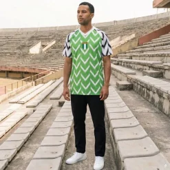Nigeria "Retro History" JELEX Hombre Camiseta