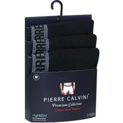 PIERRE CALVINI Hipster Hombre Calzoncillos bóxer Pack de 3 Negro 6130-B-4