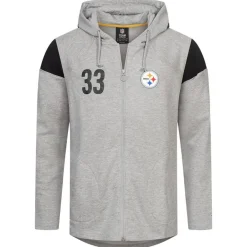 Pittsburgh Steelers NFL Fanatics Hombre Sudadera con cremallera y capucha 2083MGRYFHEPST