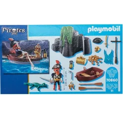 PLAYMOBIL® Escondite del tesoro pirata 70860