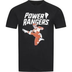 POWER RANGERS Red Ranger Hombre Camiseta HAMTS057BLK