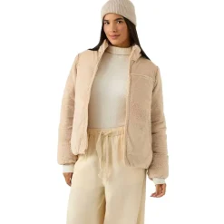 Reebok 2 in 1 Puffer reversible Mujer Chaquetón RBO21100-Avena