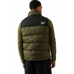 Reebok Heavyweight Puffer Hombre Chaleco RBO14920-Oliva