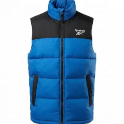 Reebok Heavyweight Puffer Hombre Chaleco RBO14920-Vector-Azul