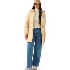 Reebok Long Glacier Shield Mujer Abrigo de invierno RBO20820-Avena